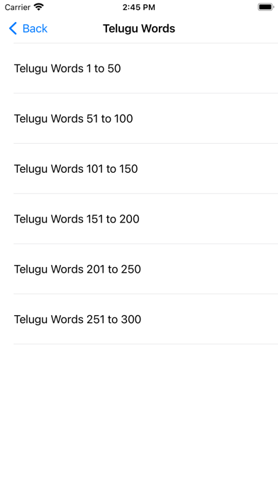 Learn Telugu through English Screenshot