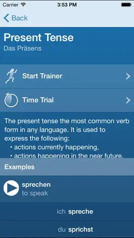 Game screenshot German Verbs Trainer hack