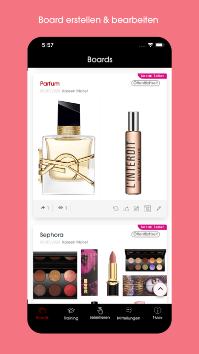 Social Selling– MySephoraStore Screenshot
