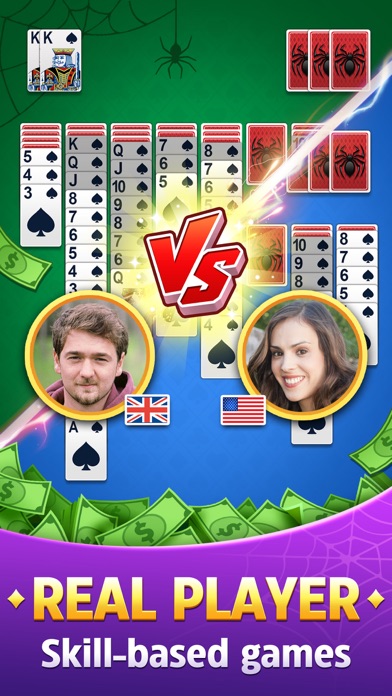 Spider Solitaire - Win Cash Screenshot