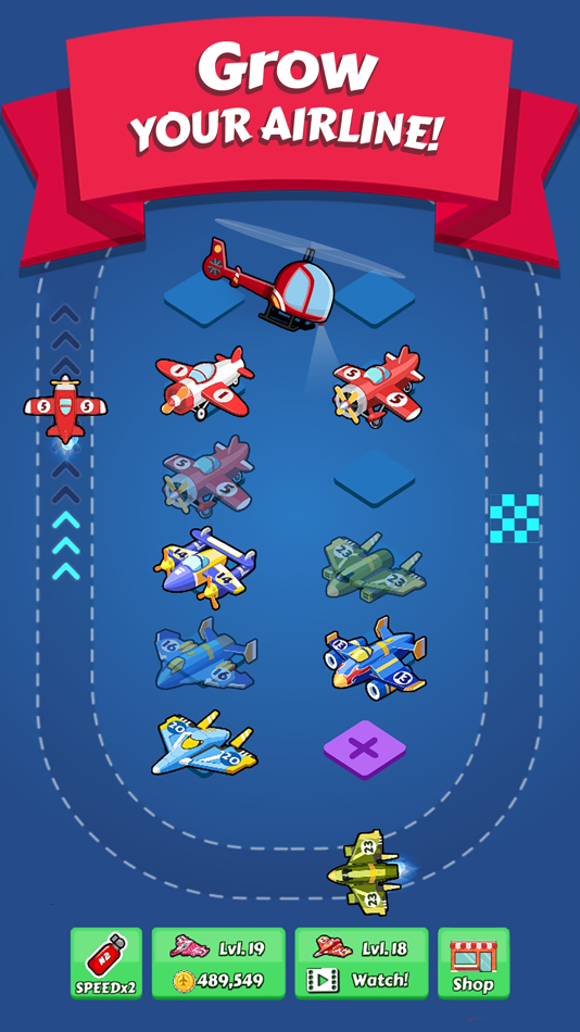 #2. Merge Planes Idle Tycoon (iOS) Bởi: Baxter Games Newcastle Limited