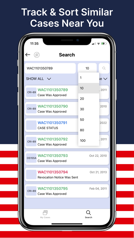 #4. USA Civics Test & Case Tracker (iOS) Podle: Yash Dudhatra