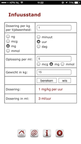 Iv-calculator screenshot