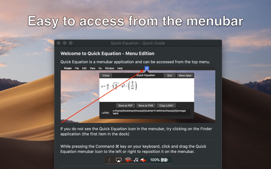 #2. Quick Equation - Menu Edition (macOS) 由: Solaz Dazen srl