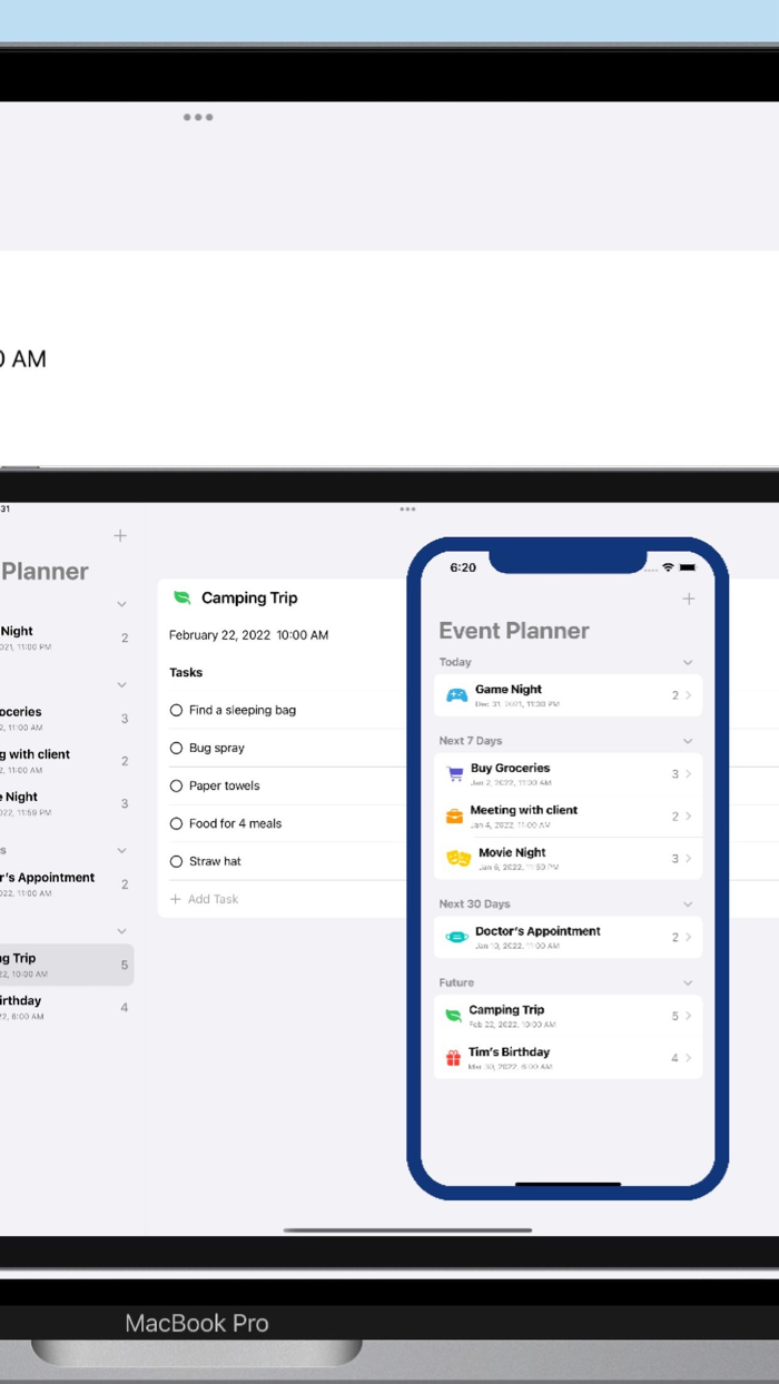 Event Planner Plan and Remember