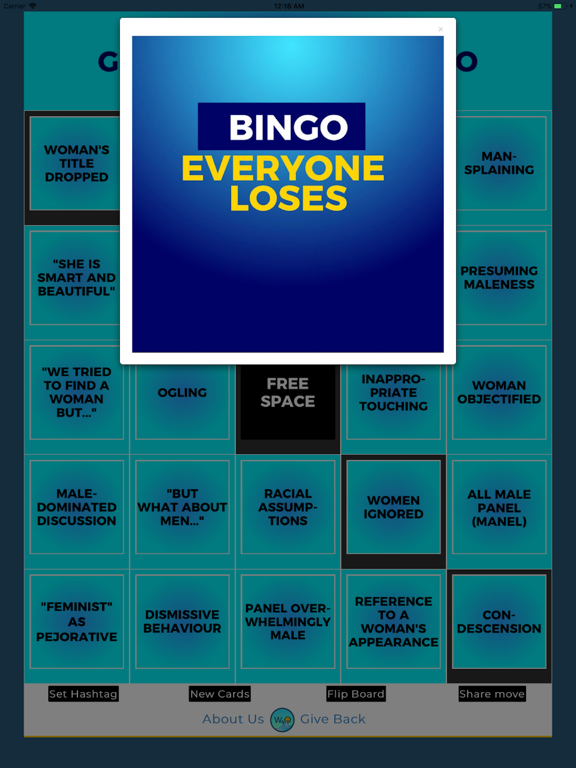 Screenshot #6 pour Gender Balance Bingo