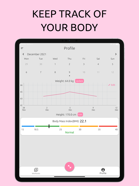 Women Workouts: Lose Weight iPad screenshot 3 - Health & Fitness app