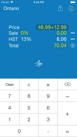 Sales Tax CANADA Calculator screenshot 2