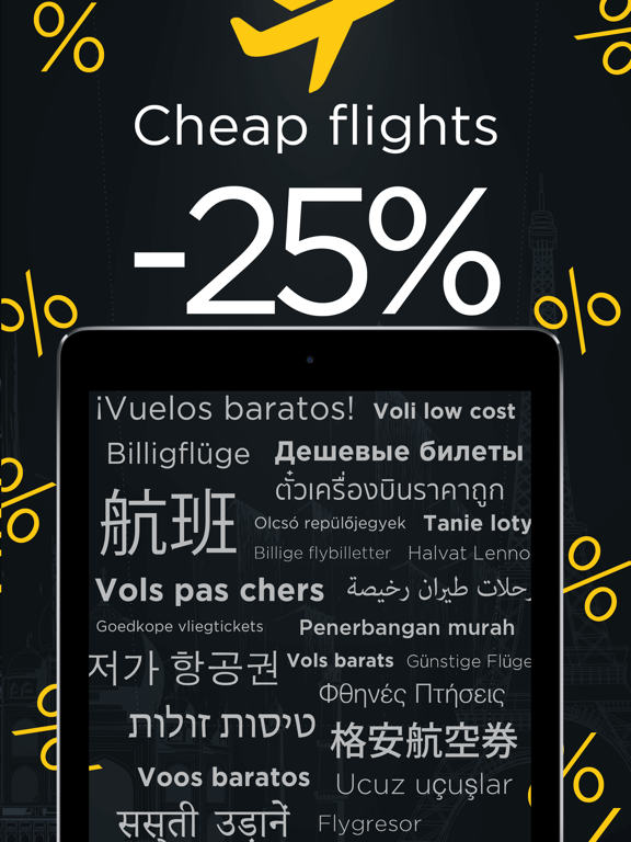 Cheap Airline Tickets Bookings iPad screenshot 5 - Travel app