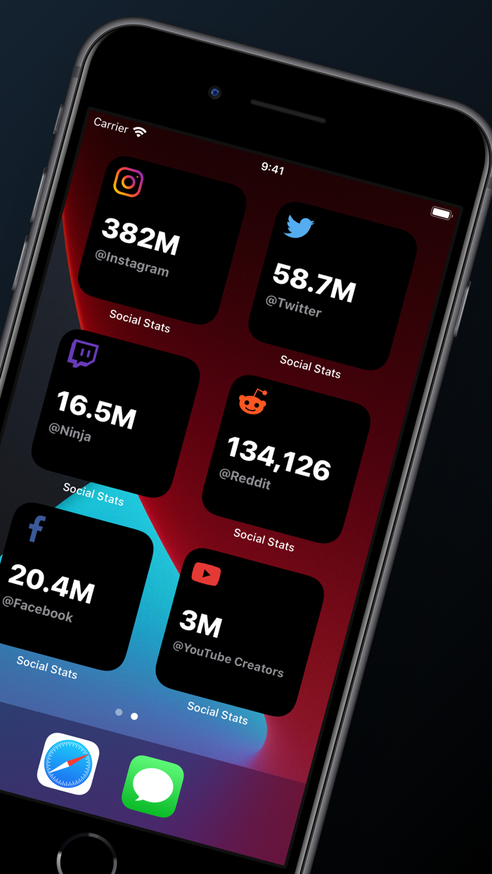 Social Stats Widget and Counter