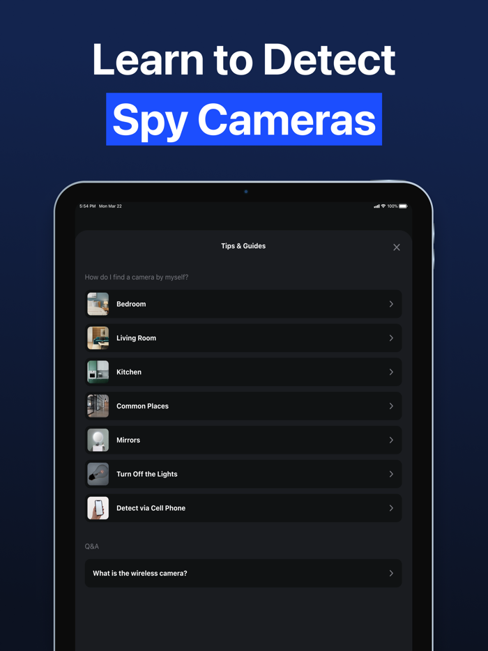 Hidden Spy Camera Detector