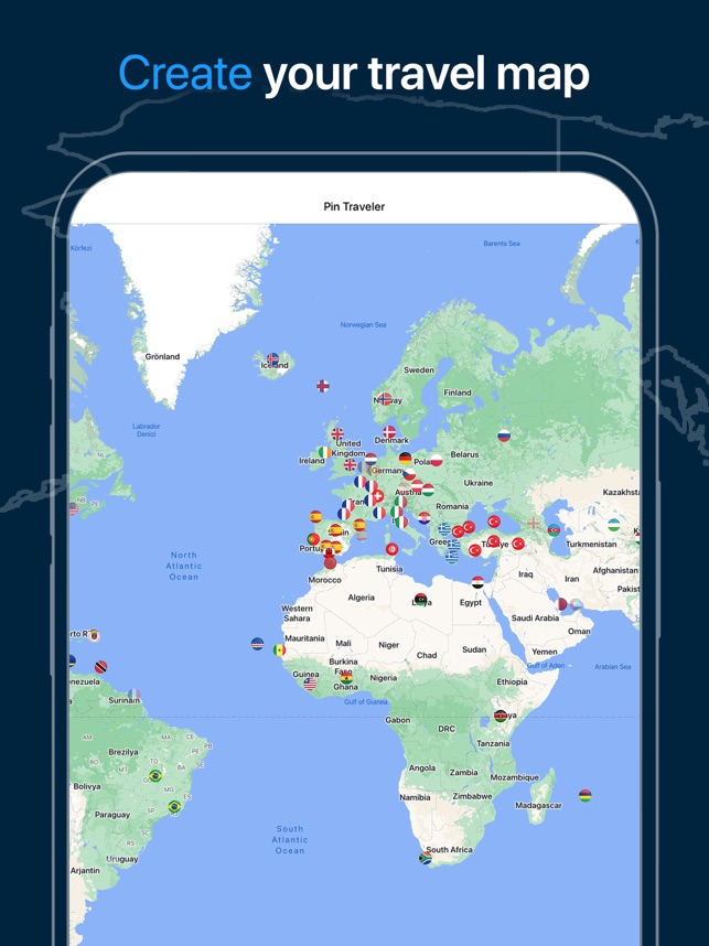 Pin Traveler: Wereld Reiskaart in de App Store