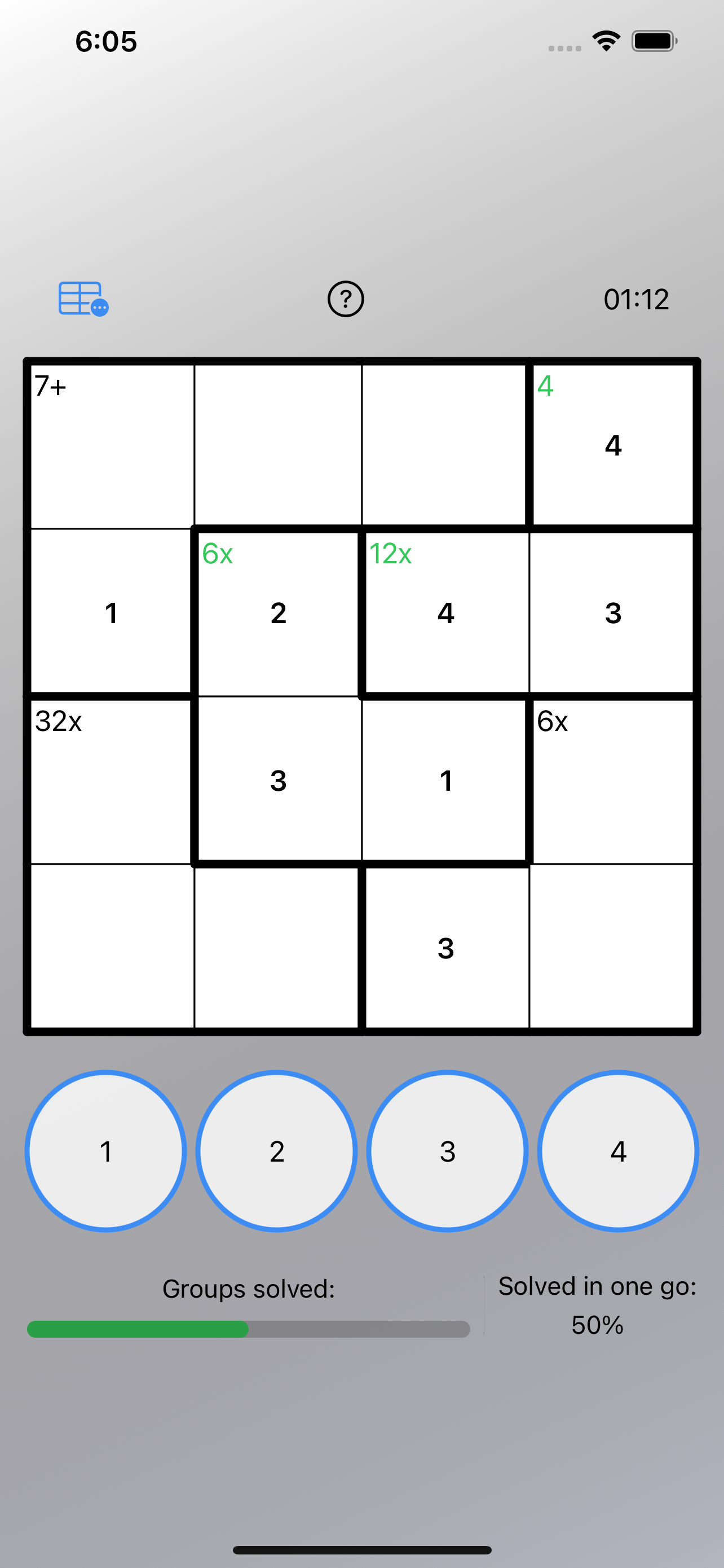 Calcudoku Puzzle