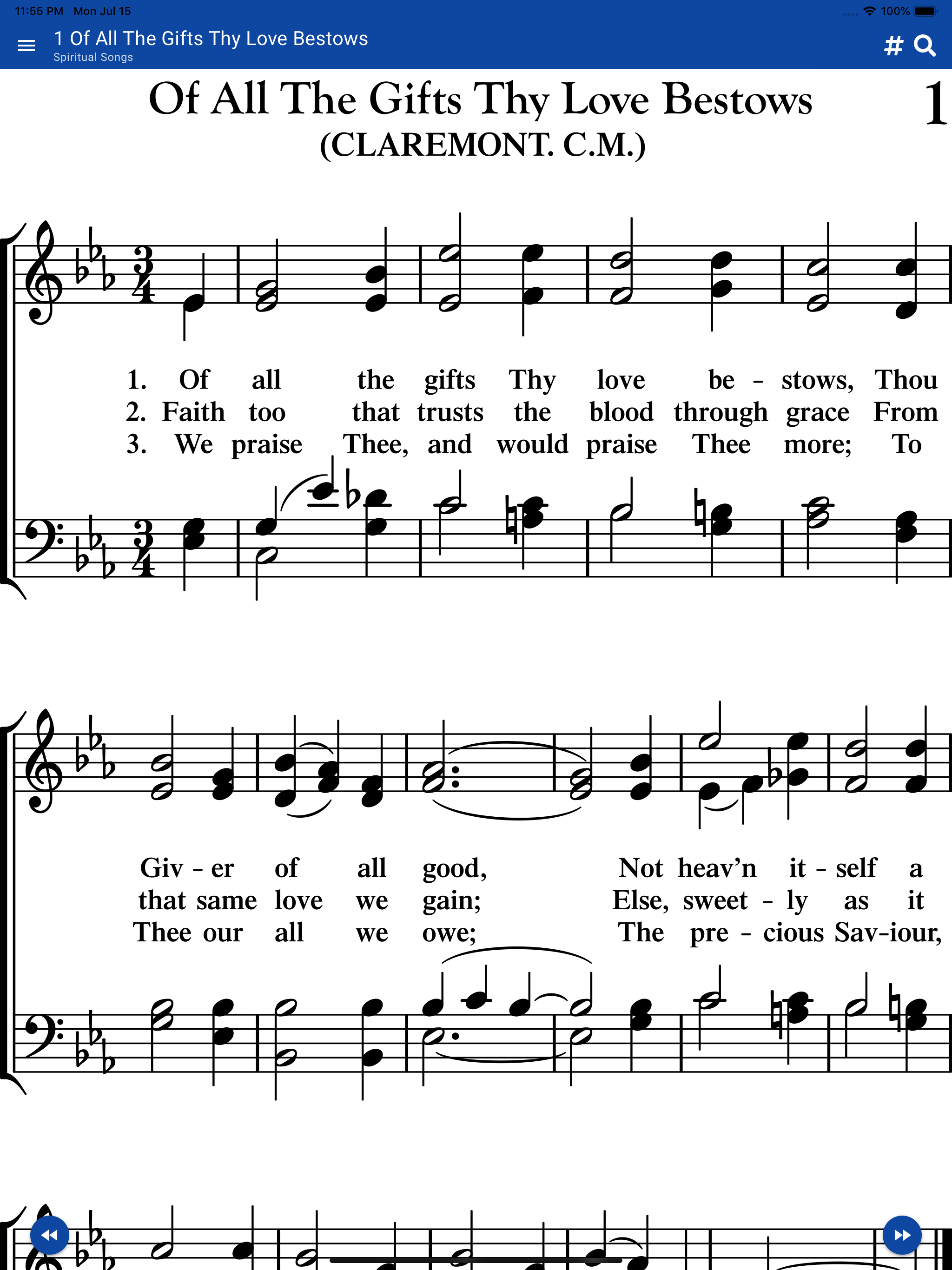 GrowInGrace Hymnal