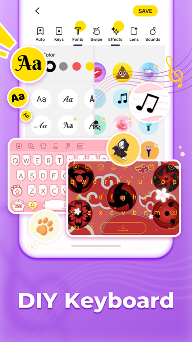 Facemoji Keyboard: Fonts&Emojiのおすすめ画像1