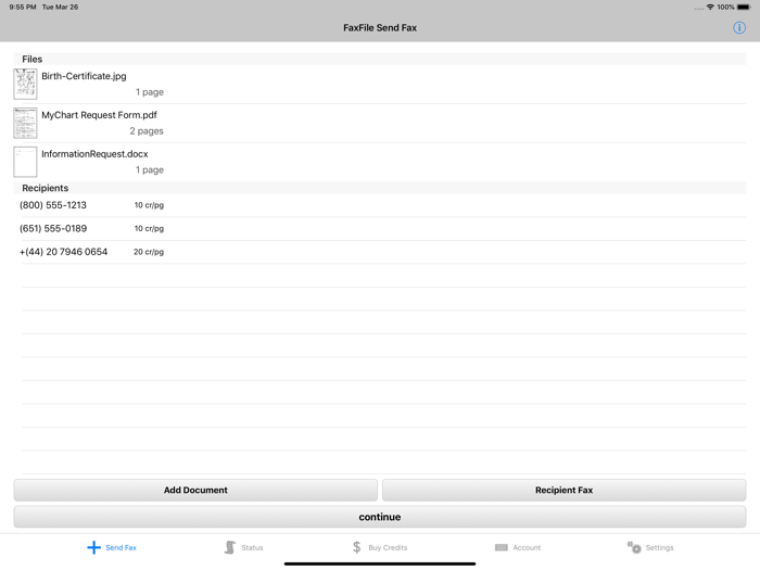 FAX for iPhone - send fax app