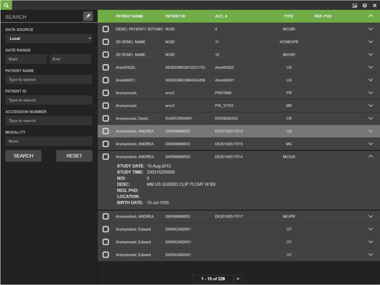 eUnity iPad screenshot 1 - Medical app