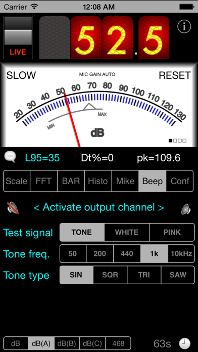 SPLnFFT Noise Meter screenshot1