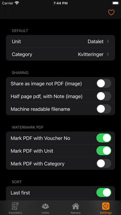 Bilag Cloud Screenshot