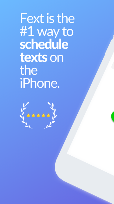 Fext | Schedule Text Message Screenshot
