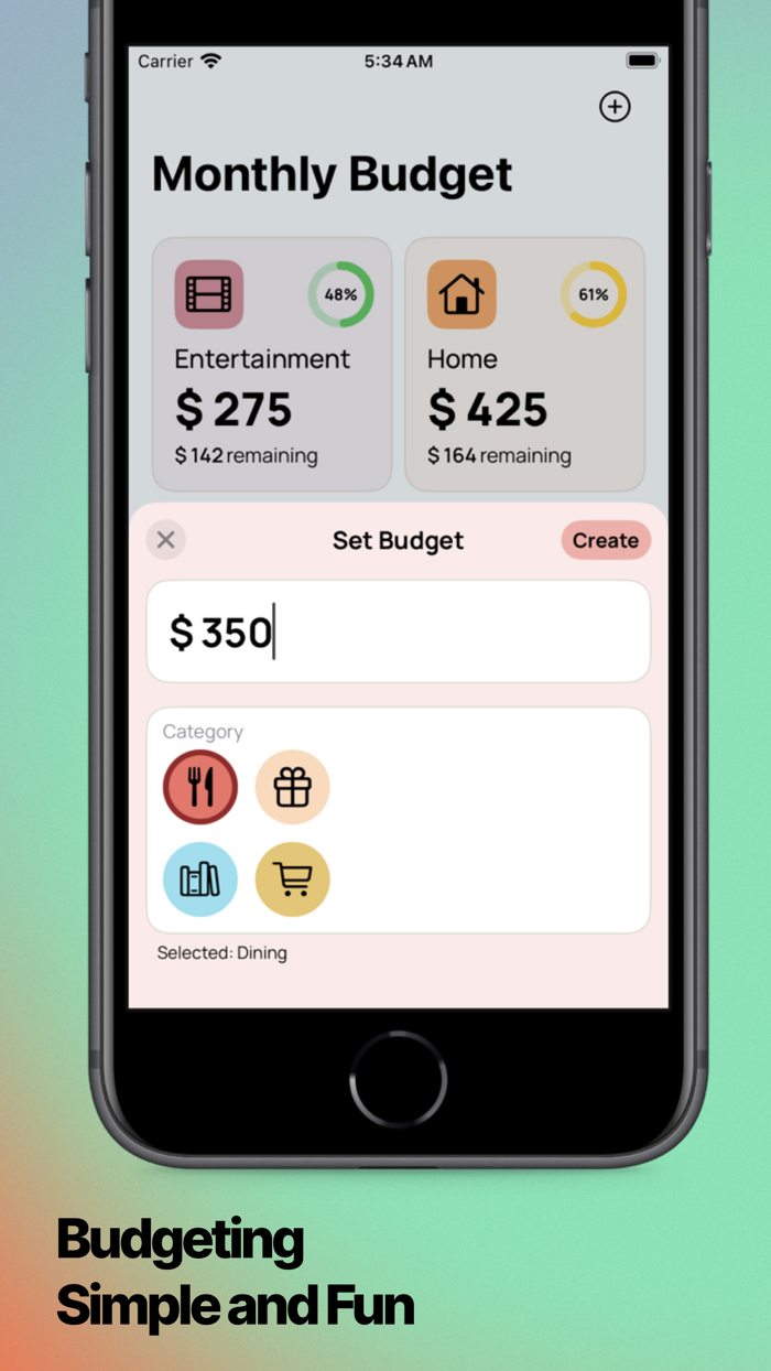 Budgie Expense and Budget