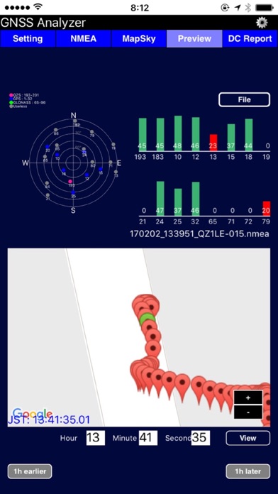 GNSS Analyzer Screenshot