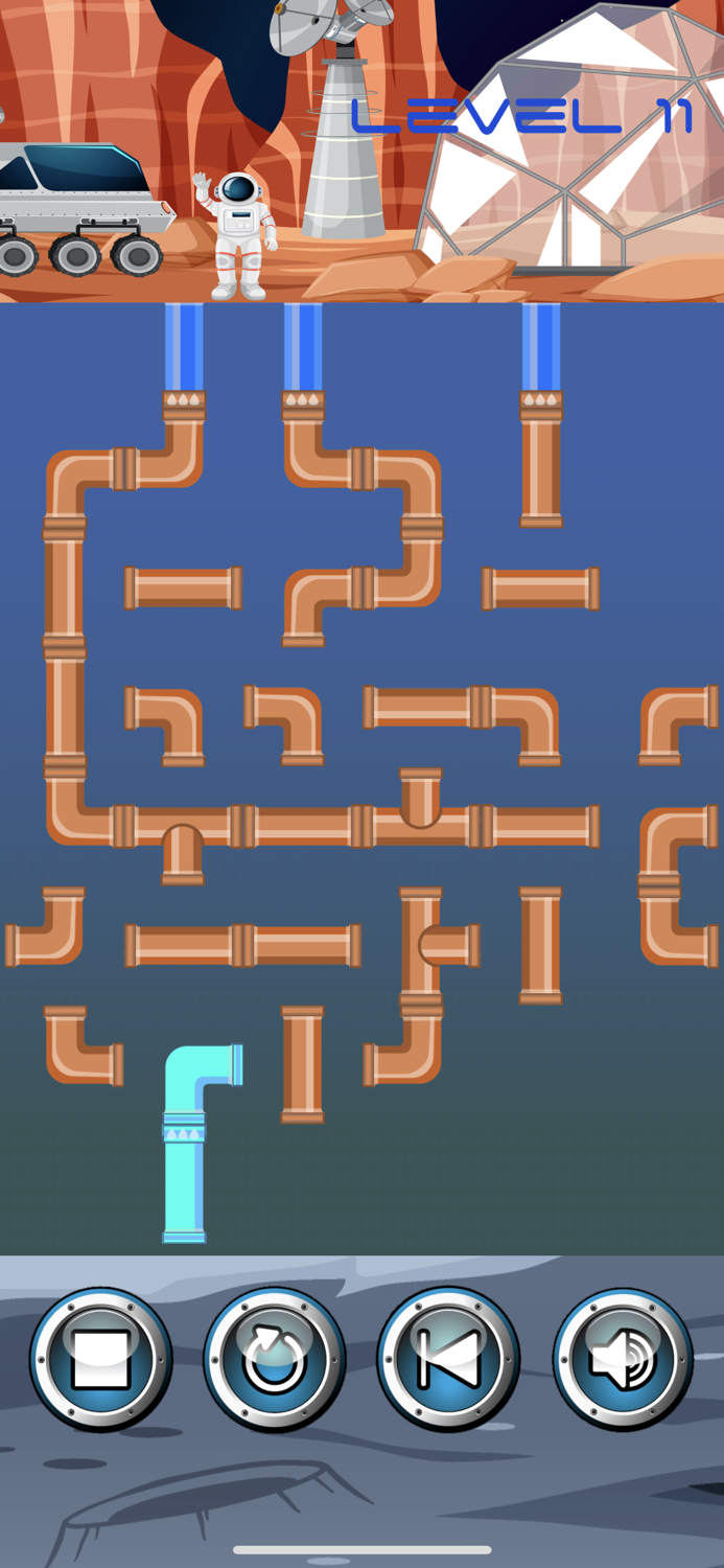 Space Pipes Connect Puzzle
