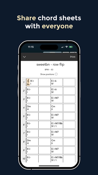 Music Memos - Chords & Lyrics Screenshot