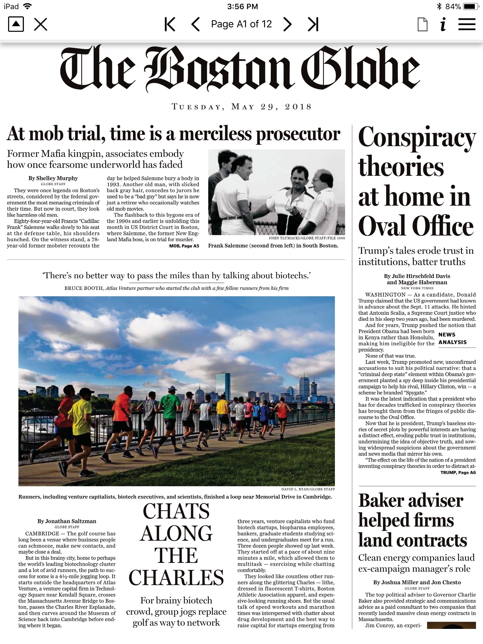 The Boston Globe ePaper screenshot 2