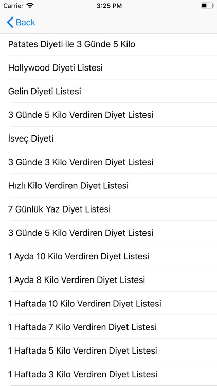 Diyet Programı