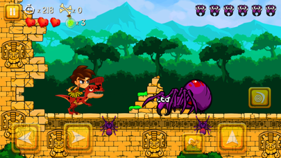 Super Tribe Boy: Dino Run Screenshot