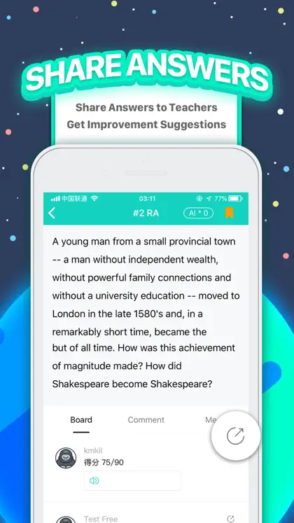 Screenshot 4 di 5 di PTE Exam Practice - APEUni