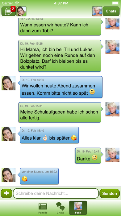 FAMANICE – Familienkalender Screenshot