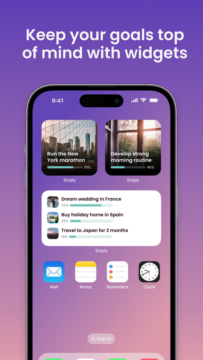 Griply Life Goal Tracker