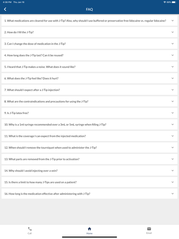 J-Tip iPad screenshot 6 - Medical app