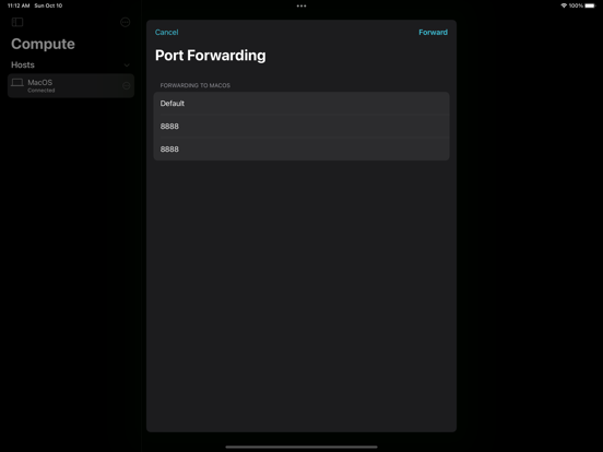 Compute – SSH and Forwarding iPad screenshot 2 - Developer Tools app