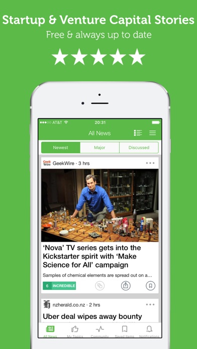 Screenshot #6 for Startup & Venture Capital News