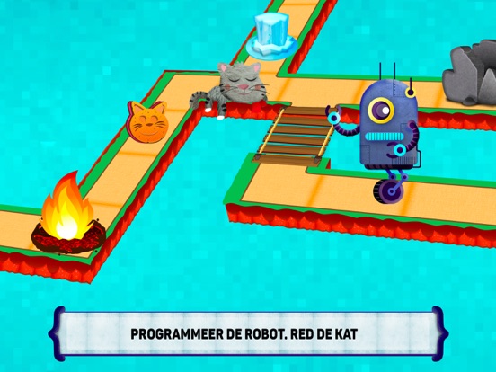 Code the Robot. Save the Cat iPad app afbeelding 2