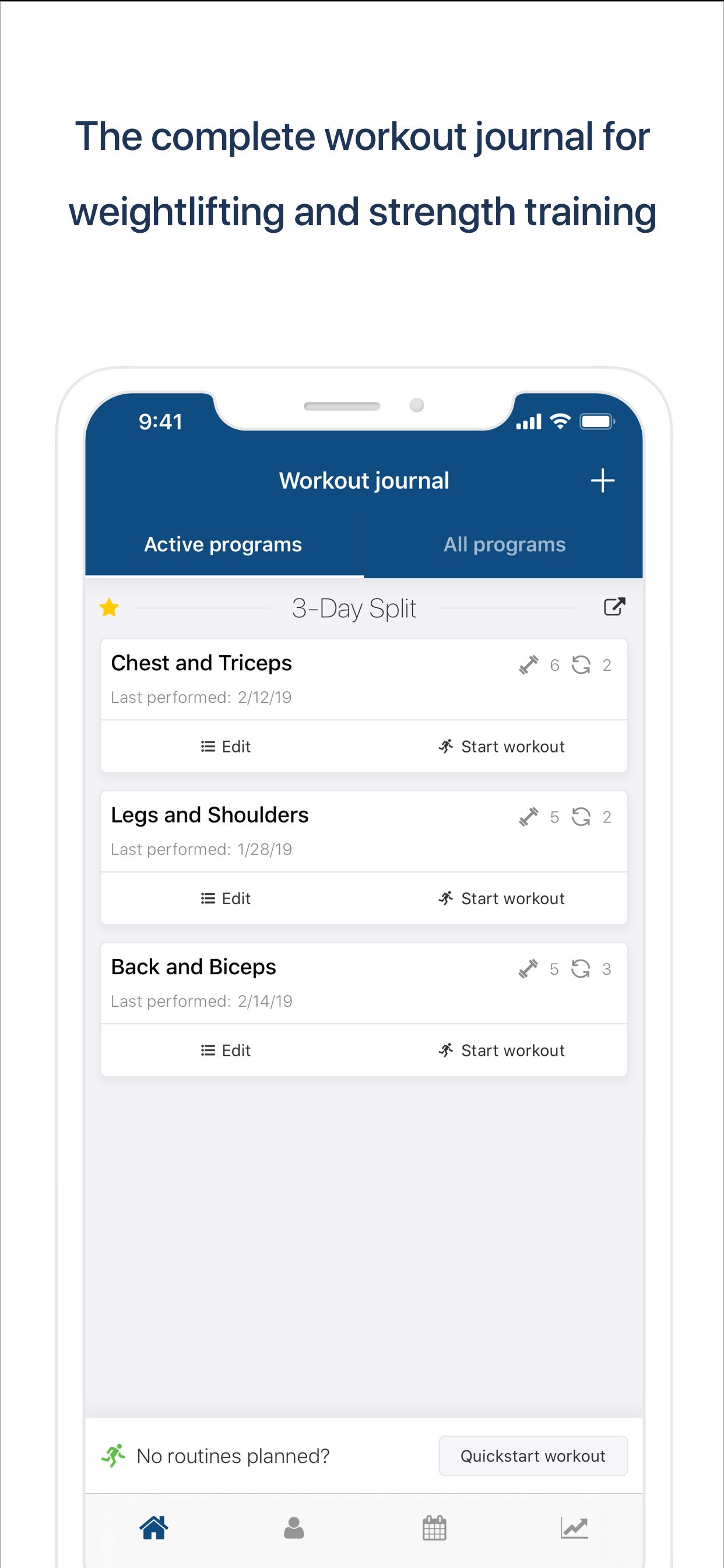Loaded - Workout Journal