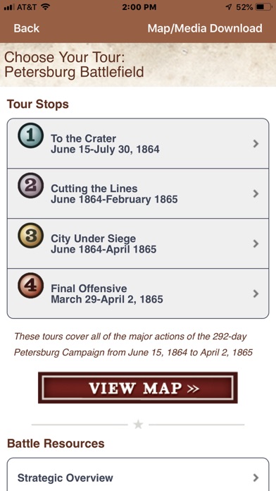 Petersburg Battle App Screenshot