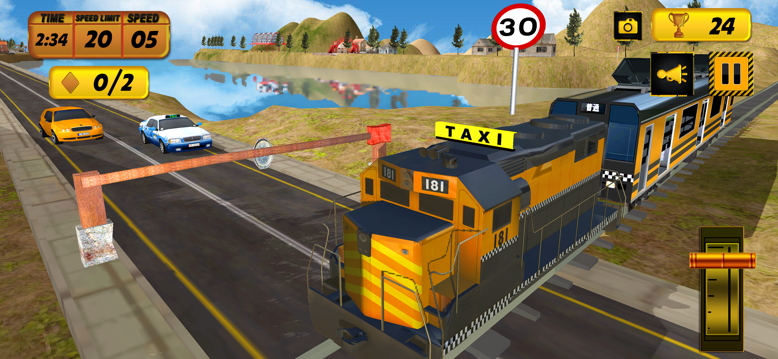Hilly Train Taxi Adventure