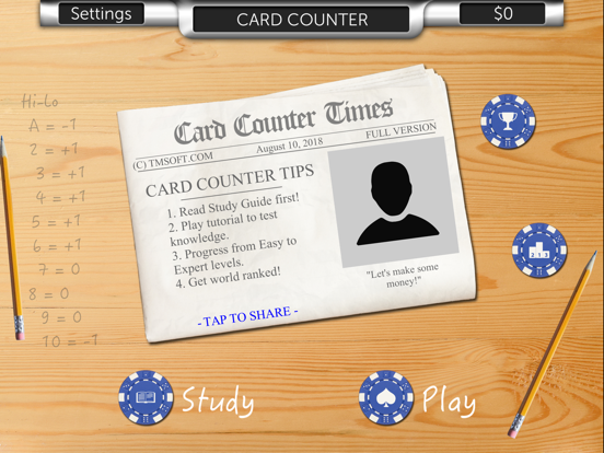 Card Counter iPad app afbeelding 5