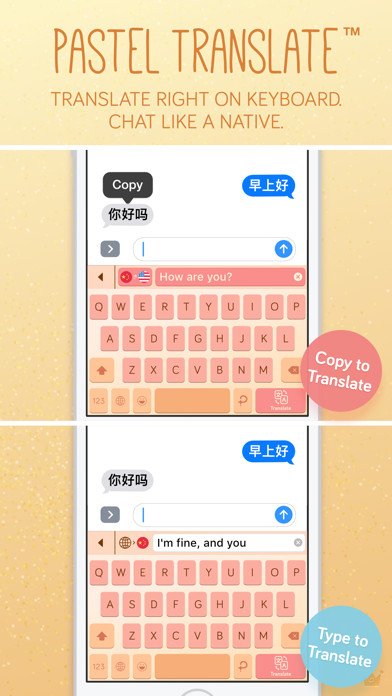 Pastel Keyboard Themes Color Screenshot