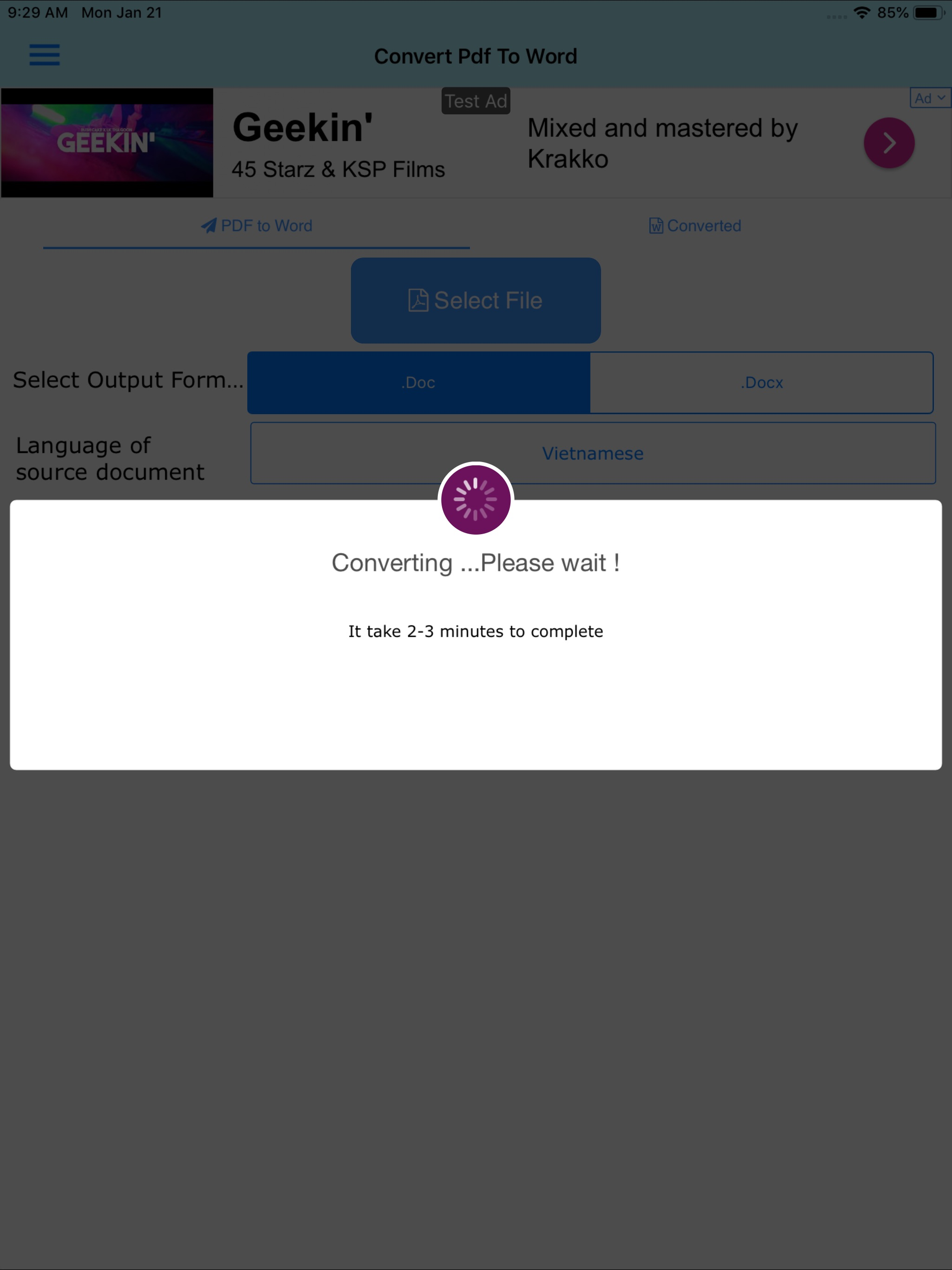 Convert PDF to Word OCR