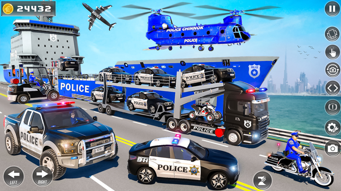 Police Vehicles Transport Game