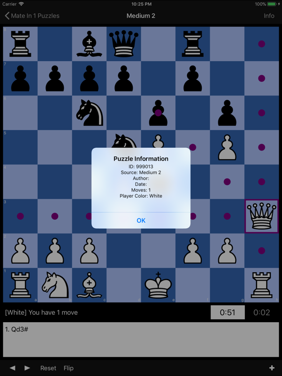 Screenshot #6 pour Mate in 1 Chess Puzzles