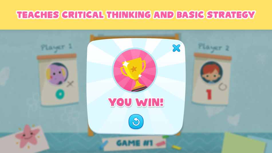 #5. Tic Tac Toe 2 player XO (iOS) Podle: Kids Academy Co apps: Preschool & Kindergarten Learning Kids Games, Educational Books, Free Songs