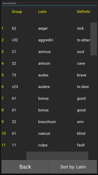 Latinista: Latin Inflections Screenshot
