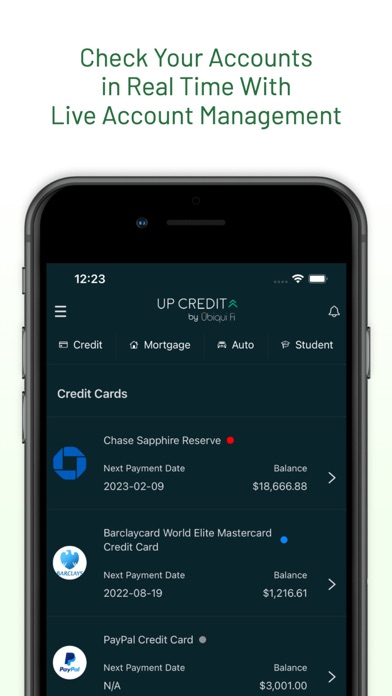 Up Credit - Personal Finance Screenshot
