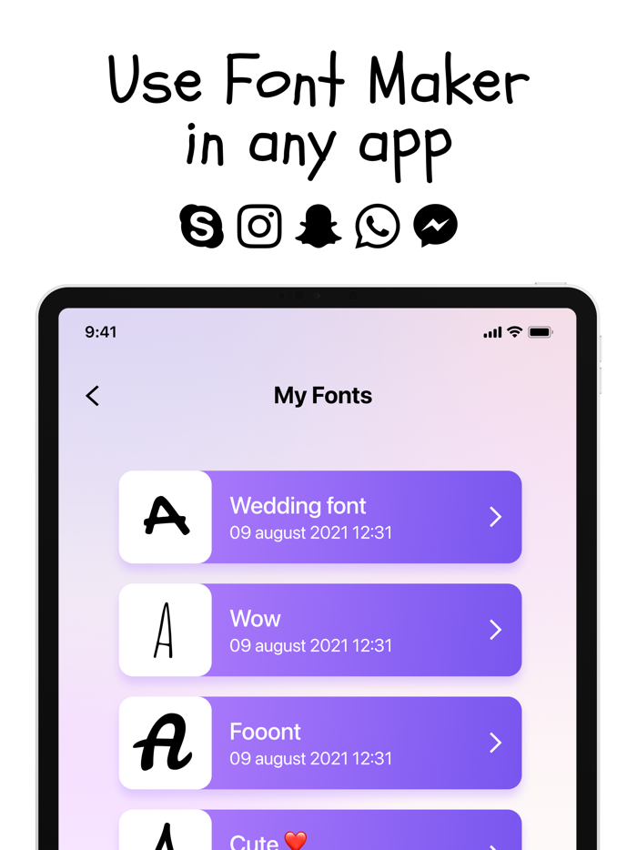 Font Maker make your keyboard
